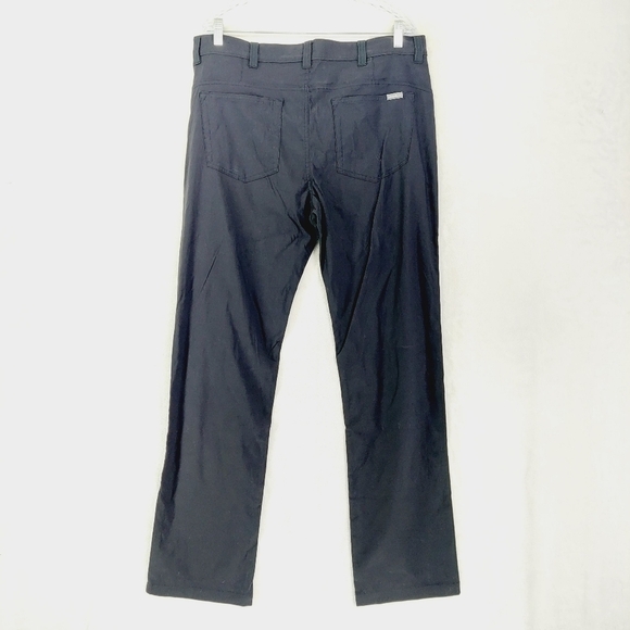 Eddie Bauer Black Mid-Rise Travex Straight Leg Ankle Pants 3786 - Picture 2 of 7